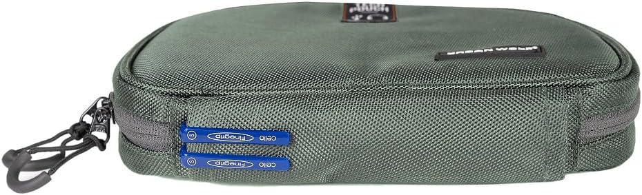 Urban Wolf Tech Pouch: The All-in-One Waterproof Travel Organizer for Cables, Adapters, Chargers,Hard Drives  Other Tech Essentials-Portable Zippered Gadgets Organizer (Fossil Grey, Pack of 1)