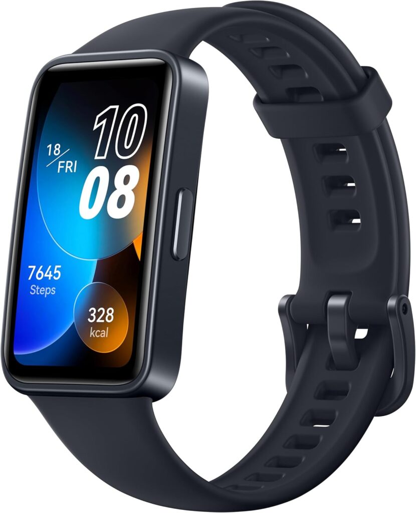 HUAWEI Band 8 Smart Watch, Ultra-thin Design, Scientific Sleeping Tracking, 2-week battery life, Compatible with Android  iOS, 24/7 Health Management, Black