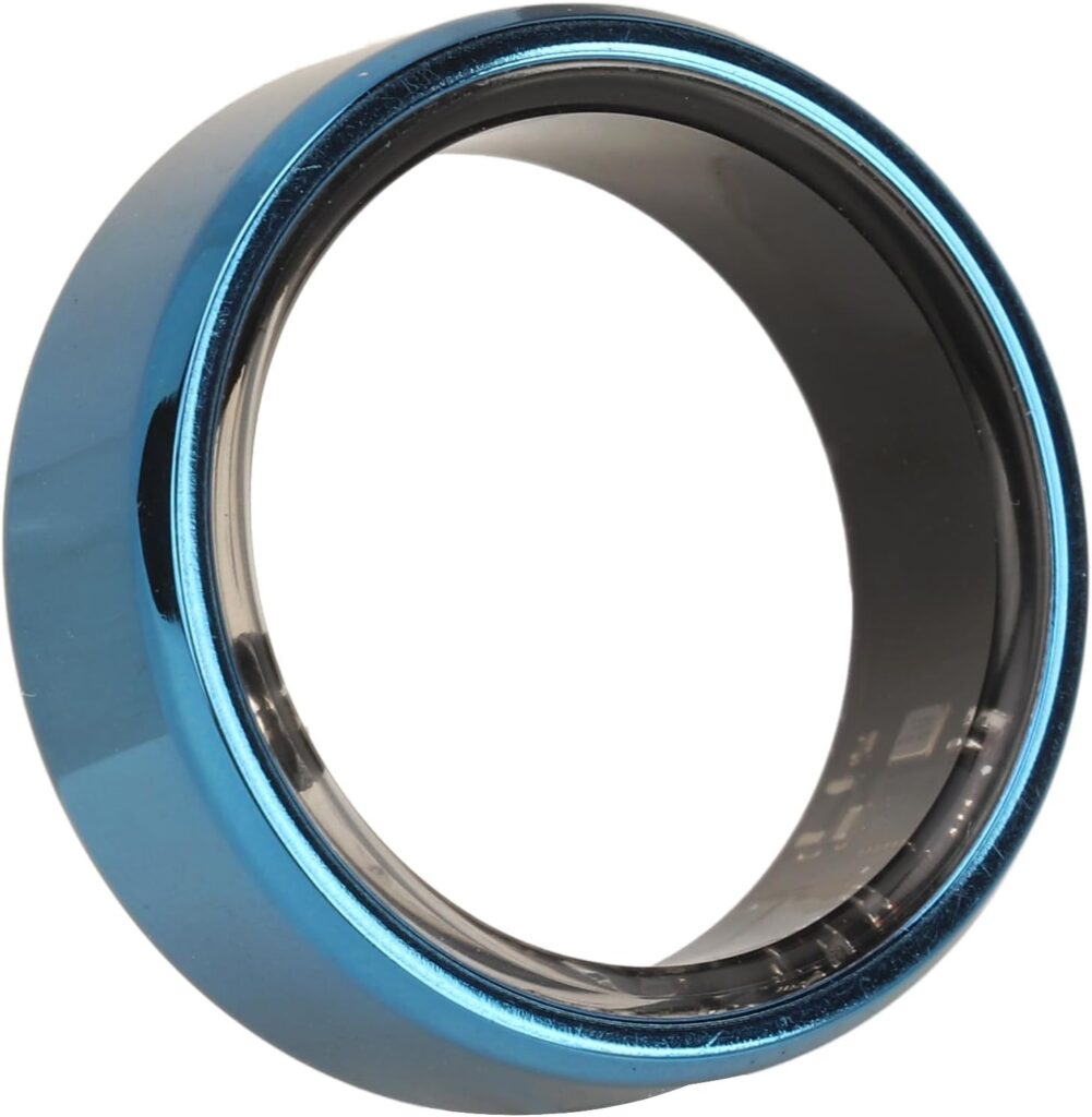 Bewinner Smart Ring for Mens Women, Intelligent Wearable Fitness Management Ring, IP68 Waterproof Rechargeable Sports Ring with APP Control, 7 Days Standby, As a Gift