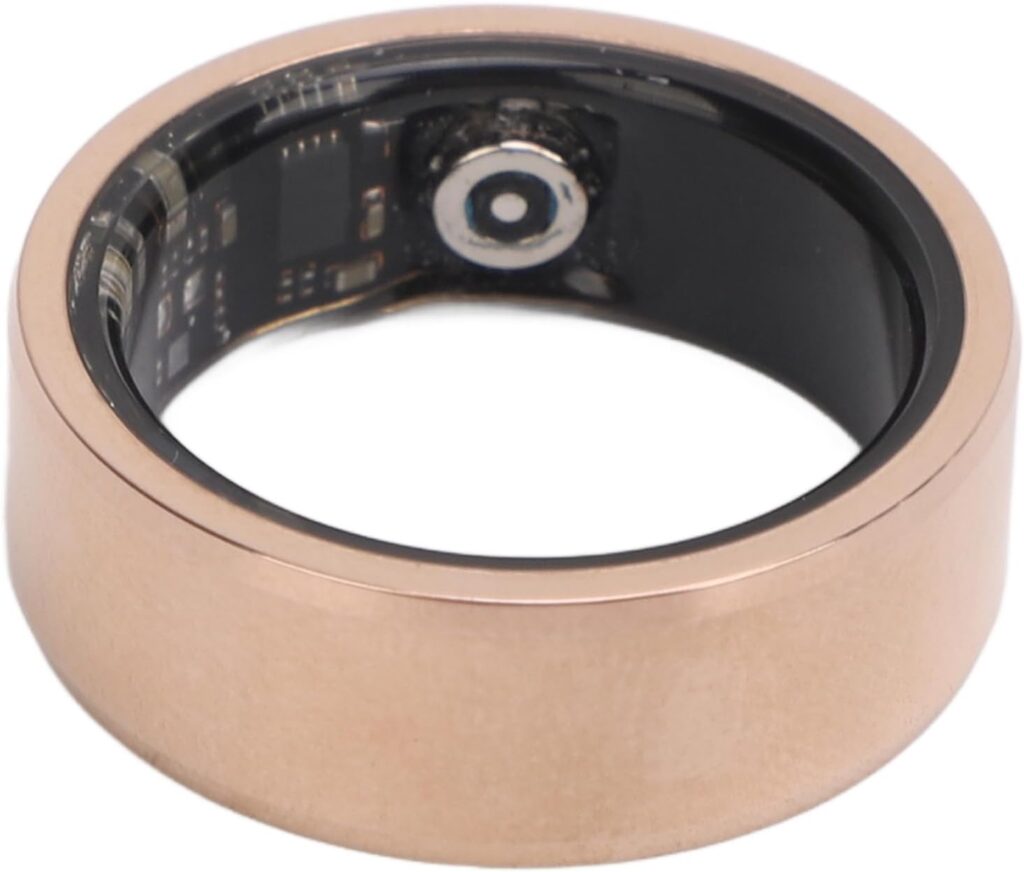 Fitness Tracker Smart Ring, Wearable Smart Ring Sleep Monitoring Rechargeable IP68 Waterproof with APP for Women for Christmas Gift