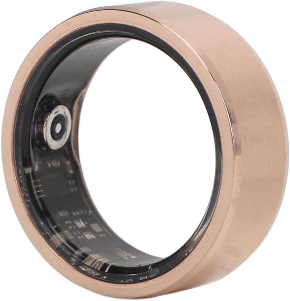 Fitness Tracker Smart Ring, Wearable Smart Ring Sleep Monitoring Rechargeable IP68 Waterproof with APP for Women for Christmas Gift