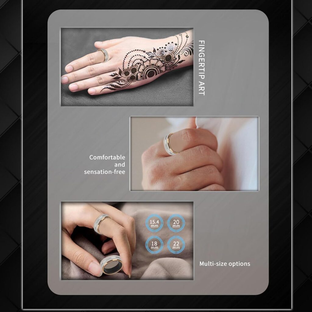 Generic Smart Ring Health Tracker, Waterproof Fitness Sleep Tracker Smart Ring, Wearable Smart Ring Support Remote Camera Control, Your Great Gift Choice (No. 9), Genericd206eakgc3-12