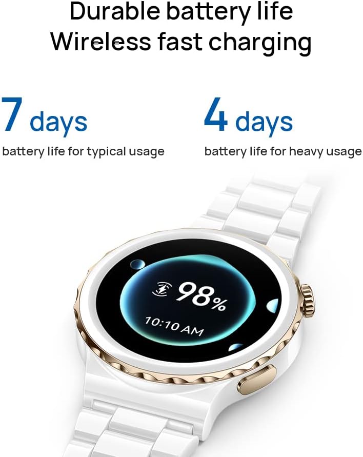 HUAWEI WATCH GT 3 Pro Smartwatch with Titanium Body  Up to 2 Weeks Battery Life - Compatible with Android and iOS - Fitness Tracker and Health Monitor - Sapphire Watch Dial - Bluetooth - 46MM Grey