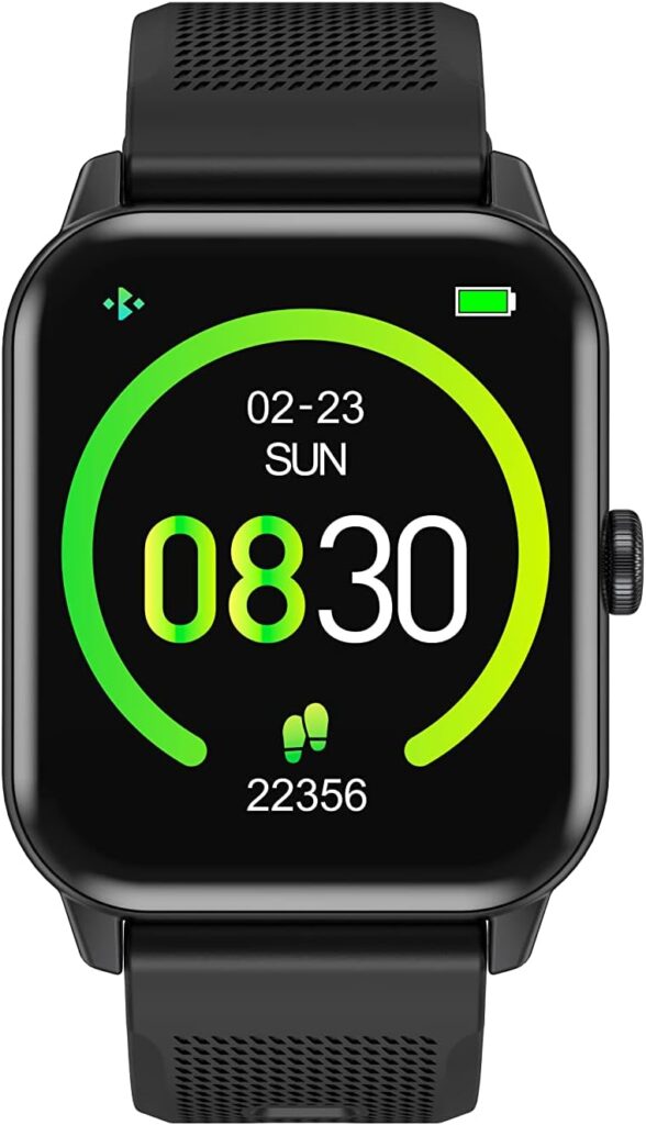 Lazor Core Plus Watch Sw46 1.69 Inch Full Touch Screen With Bluetooth Health Tracker - Black