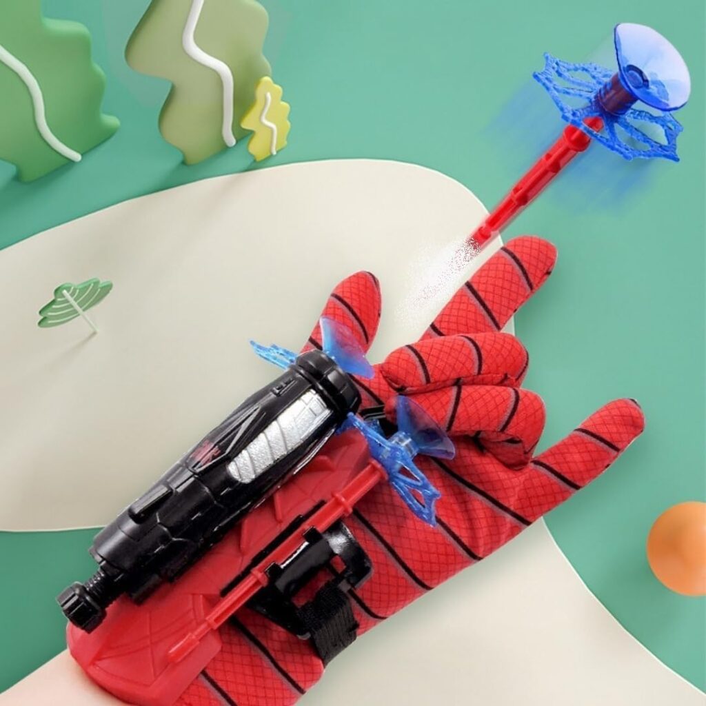 TECH LOGO ELECTRONICS Spider Web Shooters Toy for Kids Fans, Hero Launcher Wrist Toy,Cosplay Launcher Bracers Accessories,Sticky Wall Soft Funny Childrens Educational Toys (Pack of 1)