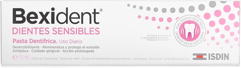 Isdin Bexident Sensitive Teeth Toothpaste, Daily Use, Combats Dental Hypersensitivity, 1 X 75 Ml